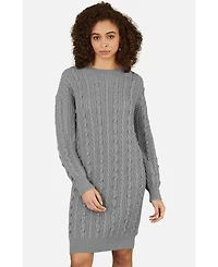 Yumi Women's Cable Knit Tunic Dress