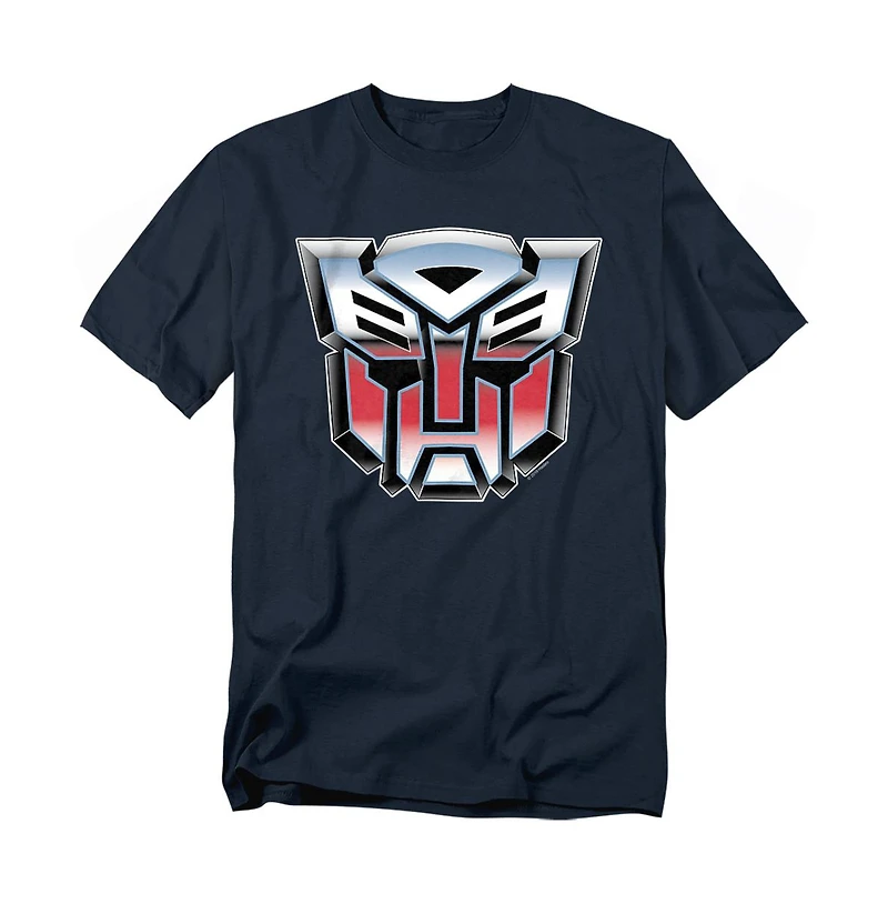 Logovision Men's Transformers Autobot Airbrush Logo T Shirt