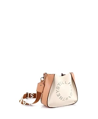 Pre-Owned Stella McCartney Mini Logo Crossbody Bag Perforated Faux Leather