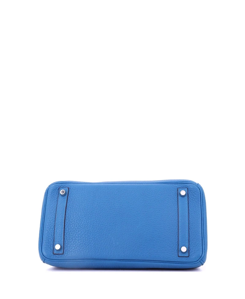 Pre-Owned Hermes Birkin Handbag Clemence with Palladium Hardware