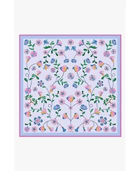 Jessie Zhao New York Blush Botanica Double Sided Silk Scarf