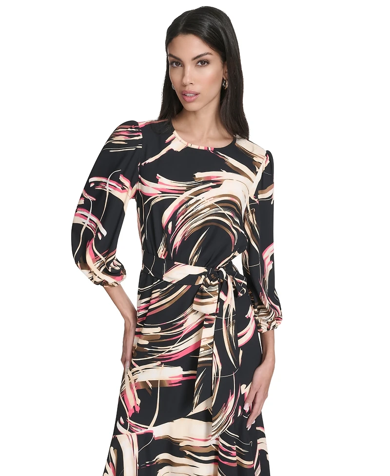 Halston Women's Printed Midi Dress