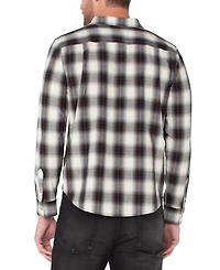 Liverpool Los Angeles Men's Stand-Collar Plaid Shirt