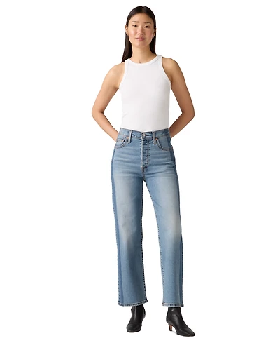 Levi's Women's Ribcage High Rise Straight Ankle Jeans