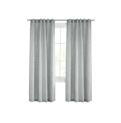 Legacy Commonwealth Danbury Dual Header Curtain Panel - 52x84", Blue