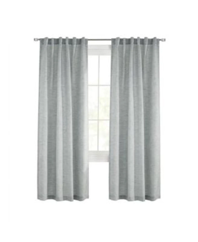 Legacy Commonwealth Danbury Dual Header Curtain Panel 52x84 X22 Blue