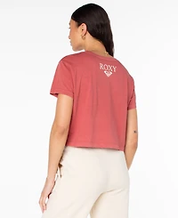 Roxy Women's Surf Poem Cropped Boxy Short-Sleeve T-Shirt