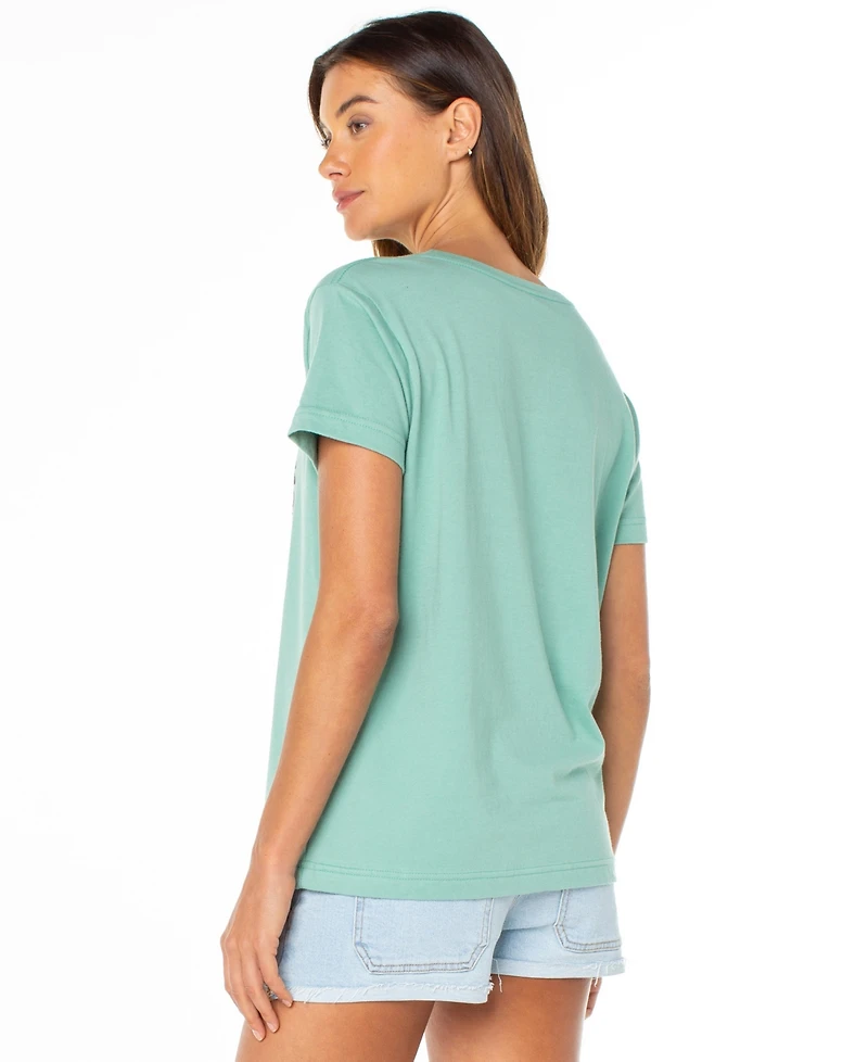 Roxy Women's Rising Boyfriend Crewneck Short-Sleeve T-Shirt