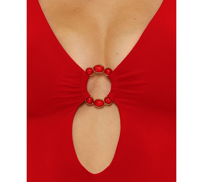 Becca Women's Marble Canyon Ring One-Piece Swimsuit