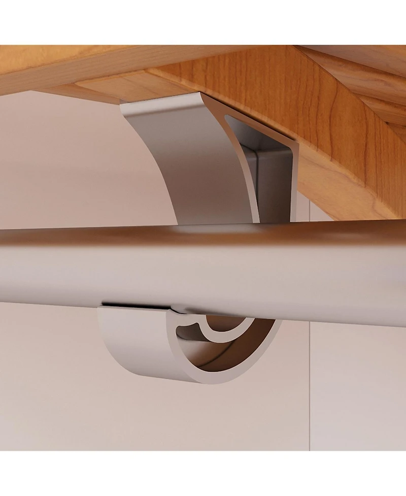 Solid Wood Reach-In Closet Organizer with 3 Drawers and Doors