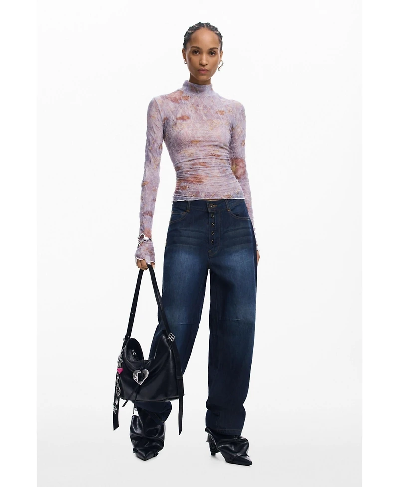 Desigual Women's Textured printed T-shirt