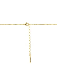 Unwritten Cubic Zirconia Gold Plated Saint Pendant Necklace