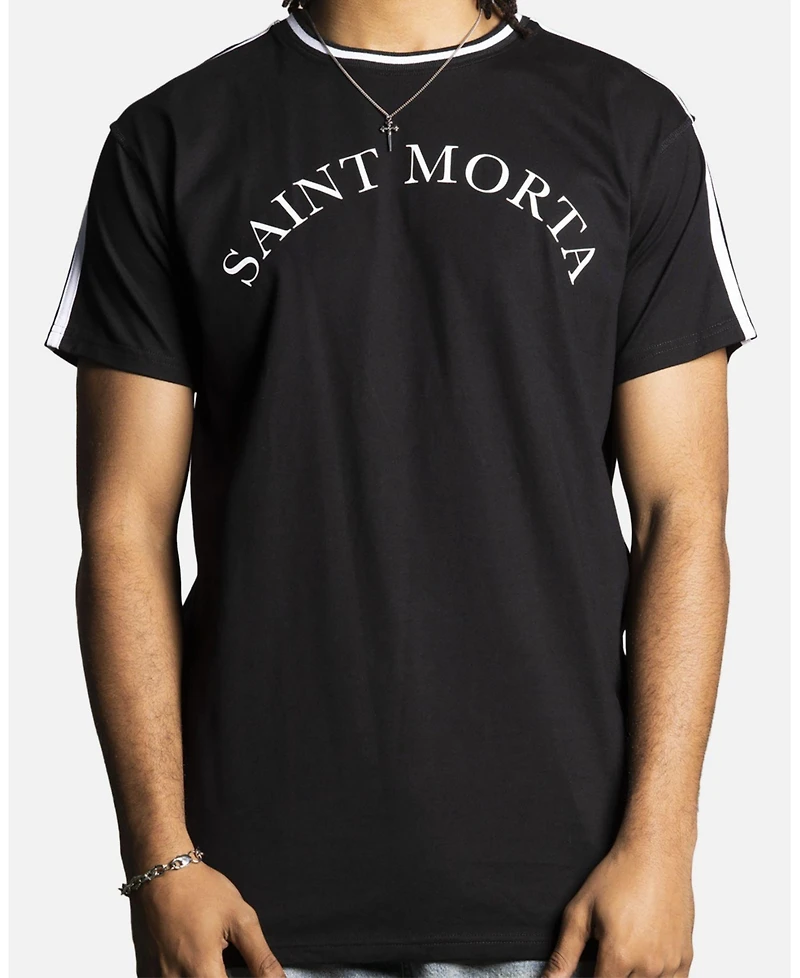 Saint Morta Men's College Lafayette T-Shirt, Black-XXXLarge