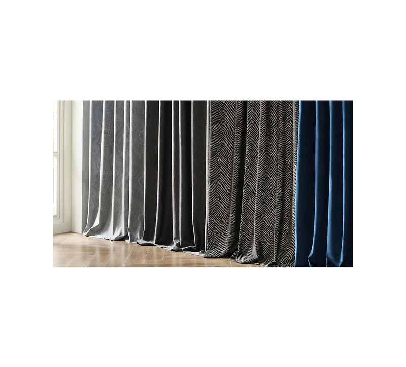 Z Gallerie Marble Velvet Curtain