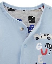 Guess Baby Boys Short-Sleeve Bodysuit, Reversible Jacket and Pants, 3-Piece Set