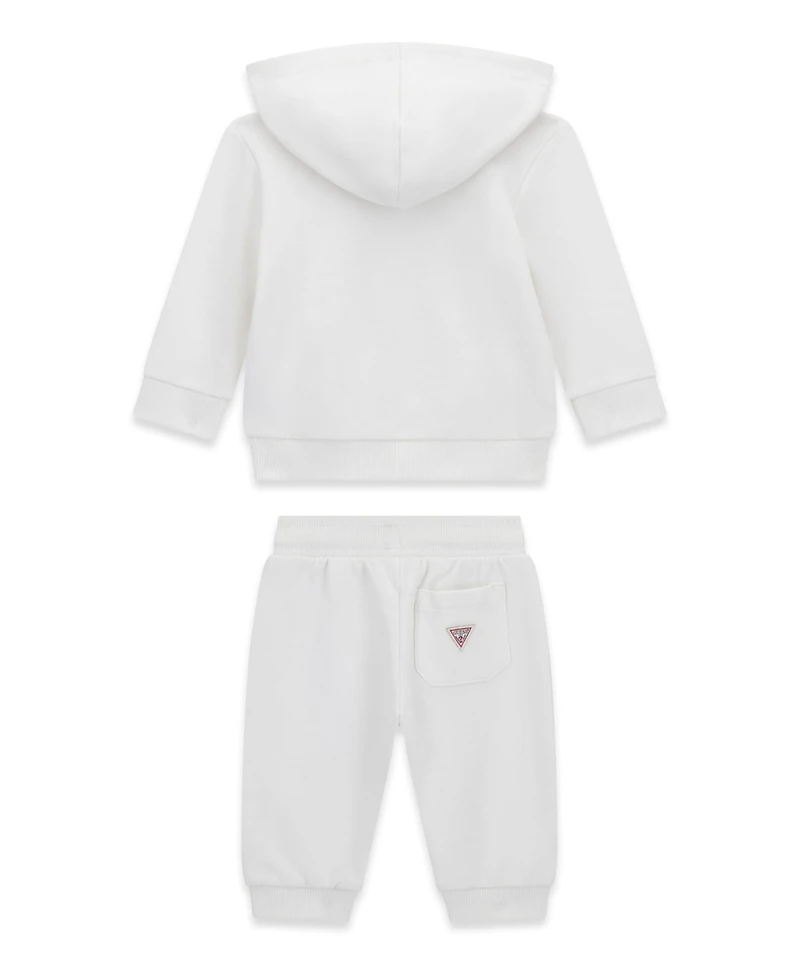 Guess Baby Boys Long-Sleeve Hooded Sweatshirt and Sweatpants, 2-Piece Set