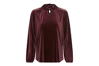 Olsen Women's Velvet Peekaboo Top