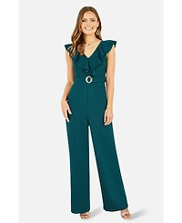 Yumi Women's Sleeveless V Neck Jumpsuit