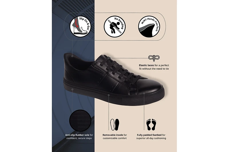 Marc Joseph New York Men's Harbor Rd Hands-Free Slip On Technology Lightweight Sneakers