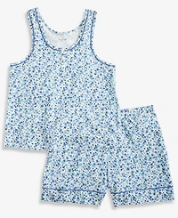 State of Day Women's Henley Tank & Shorts Pajama Set, Macy's Exclusive