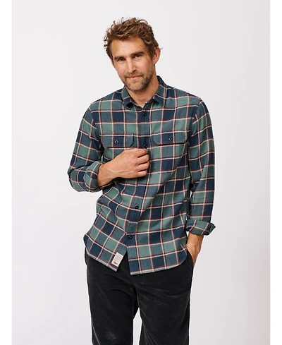 Aubin Men's Crowle Button Up Flannel Shirt
