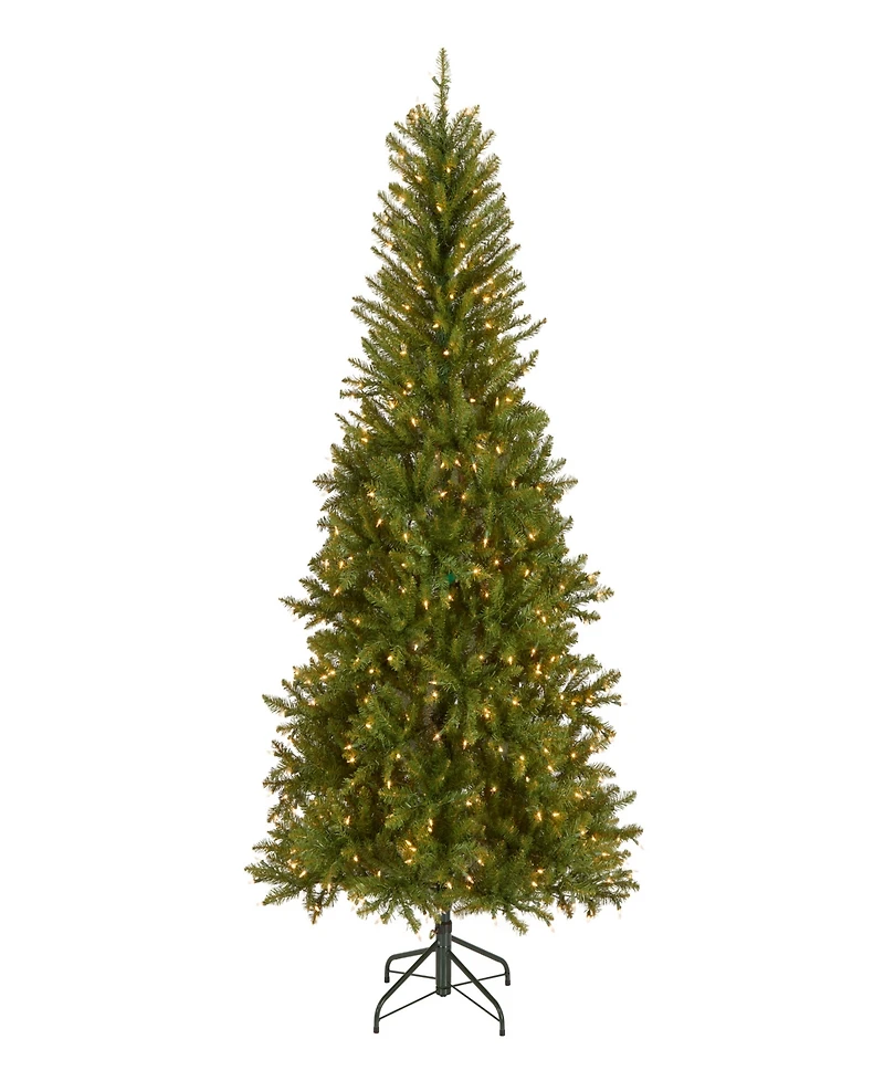 National Tree Company 6.5' Dunhill Fir Slim Tree with 500 Clear Lights