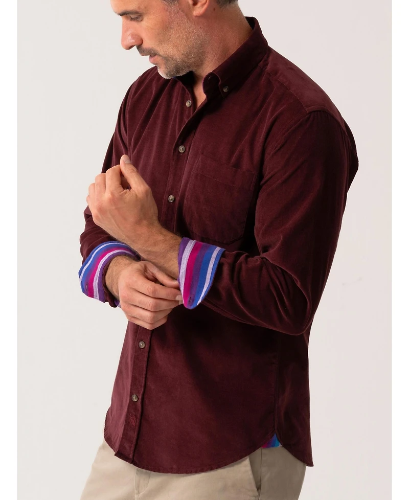 Koy Clothing Men's Corduroy Long Sleeve Shirt