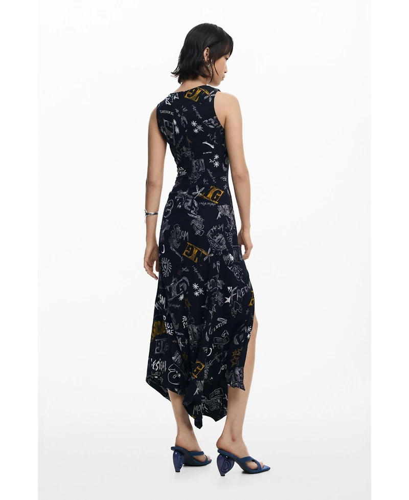 Desigual Women's Graffiti midi dress