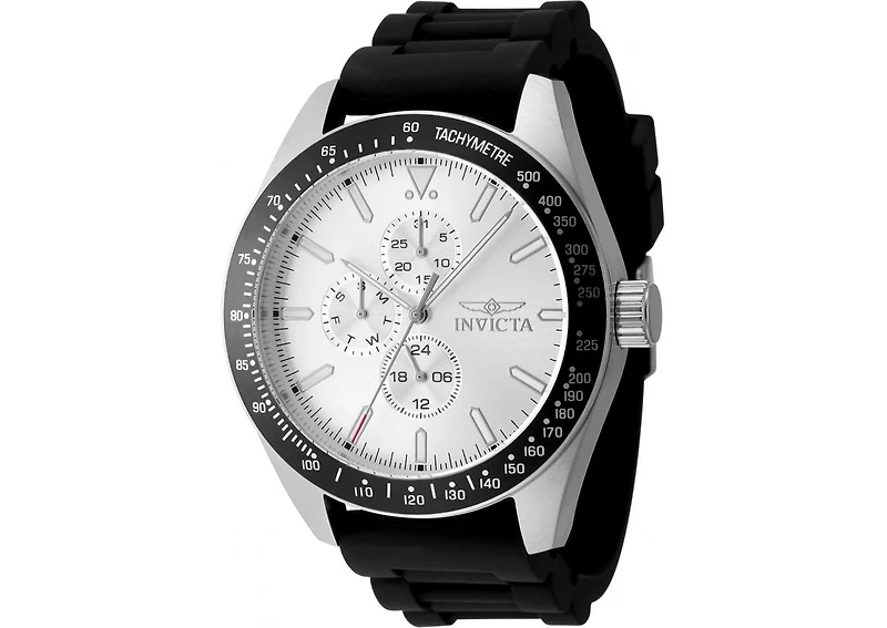 Invicta Men's 48855 Aviator Quartz VH67 Silver Dial Watch