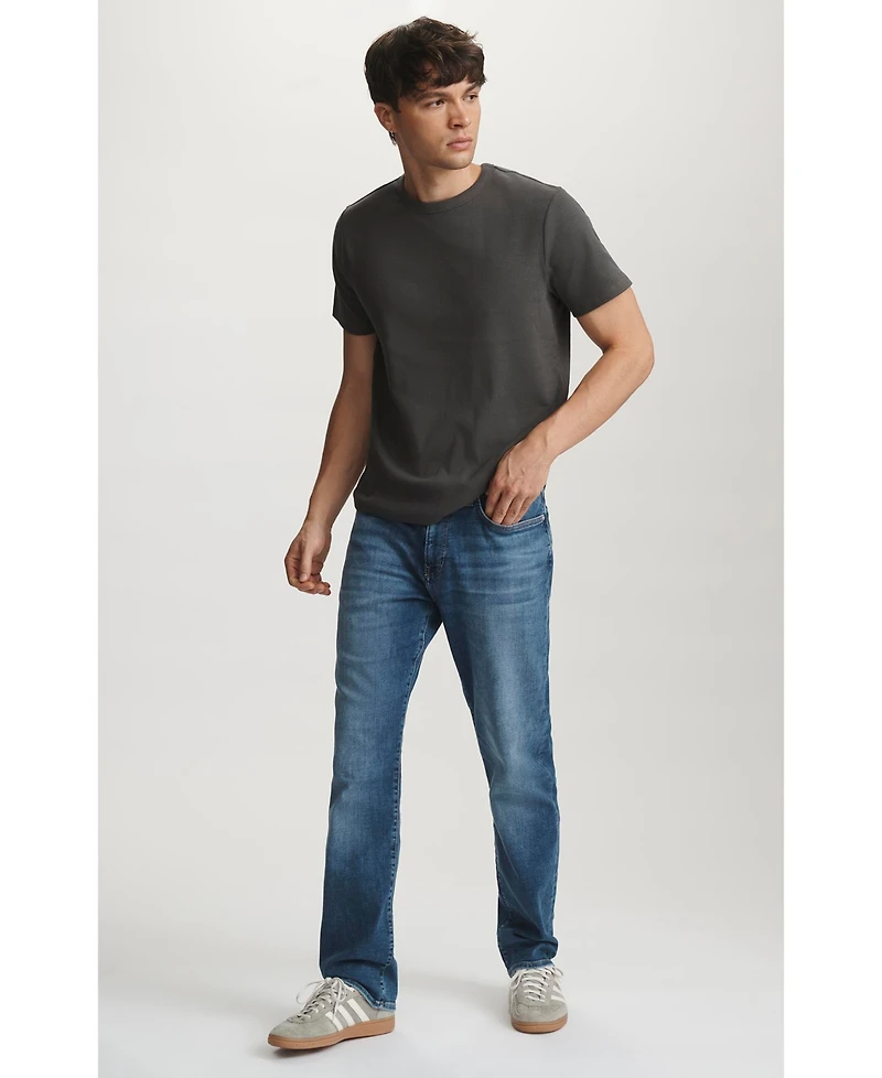 Mavi Jeans Men's Mavi Zach Straight Leg In Dark Brushed Feather Blue