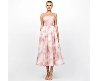 Bariano Women's Strapless, Midi, Elegant Dress