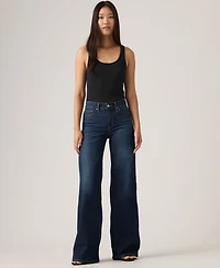 Levi's Juniors' 318 Shaping Wide-Leg Mid-Rise Jeans