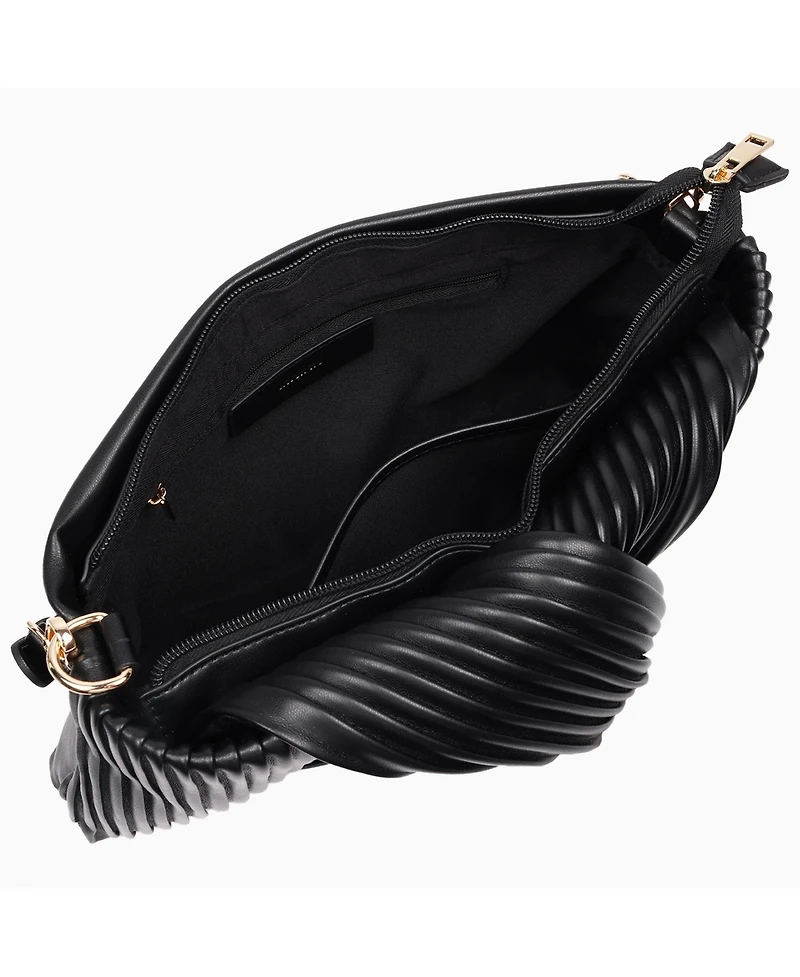 Jason Wu Pleated Knot Clutch with Shoulder Strap