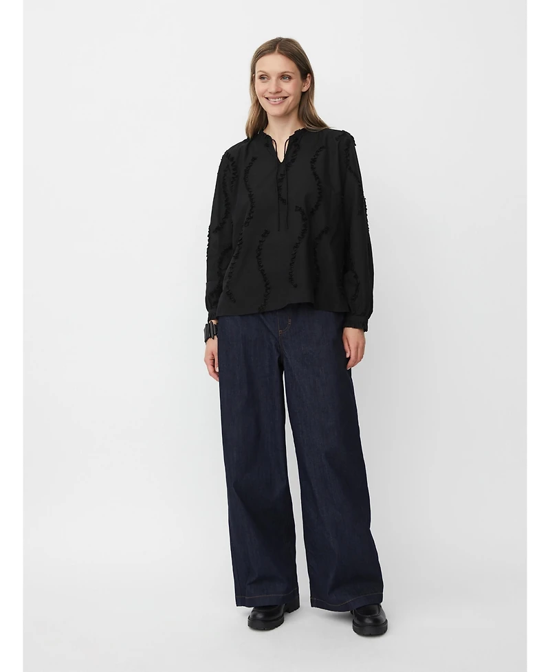 Masai Copenhagen Women's MaDolvira Ruffle Detail Blouse