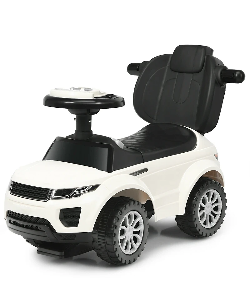 Sugift 3 In 1 Ride on Push Car Toddler Stroller Sliding Car with Music