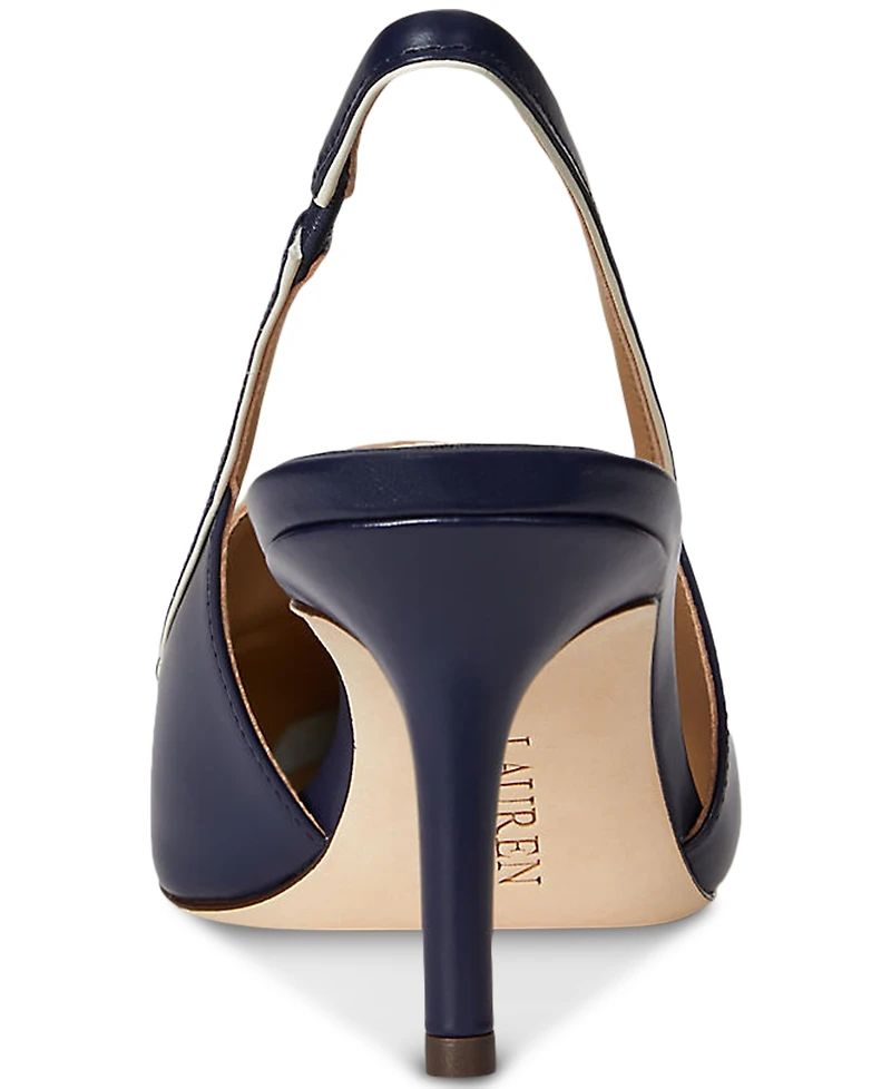 Lauren Ralph Lauren Women's Khloe Leather Slingback Loafer Pump