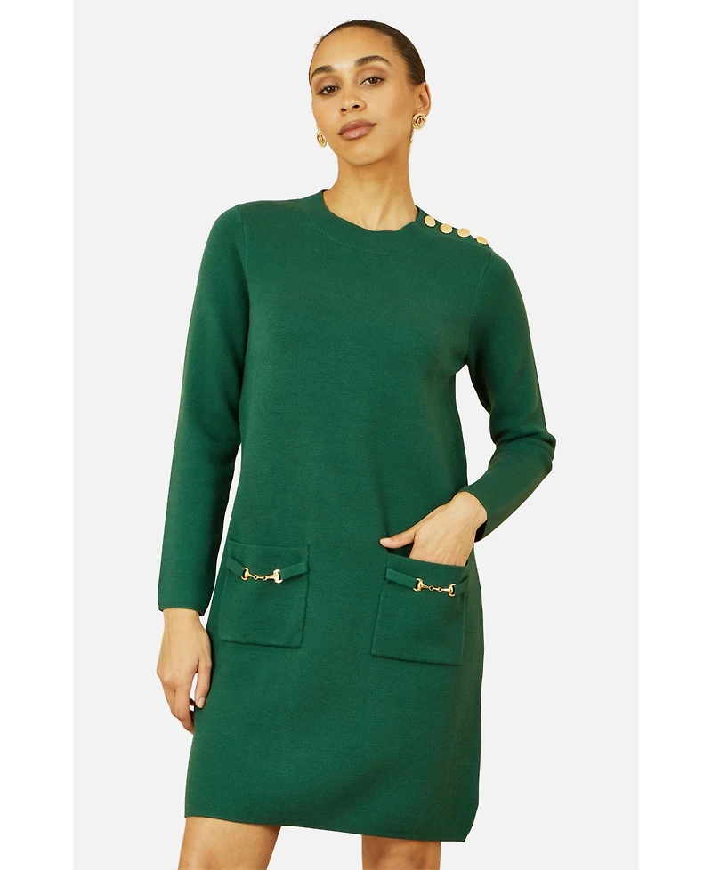 Yumi Women's Tunic Sweater Dress