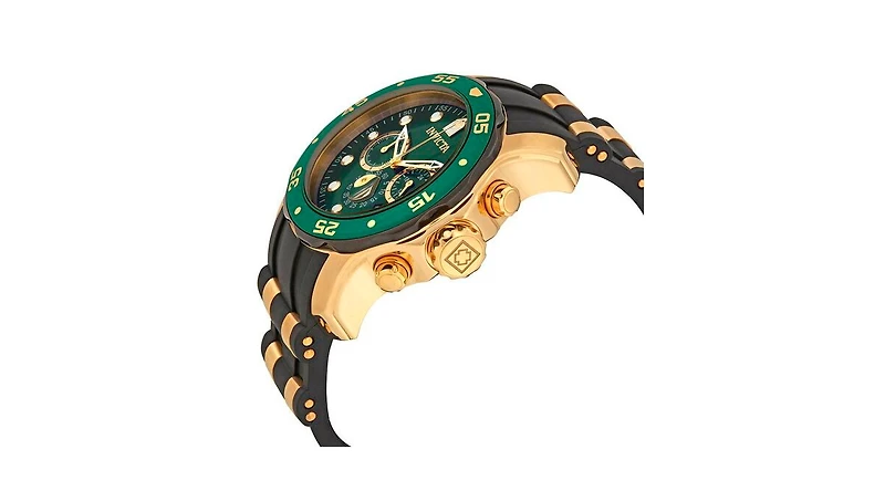 Invicta Men's Pro Diver Quartz Multifunction Green Dial Watch