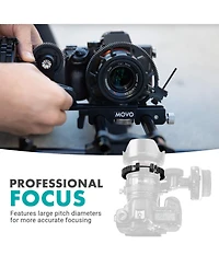 Movo FR3 Adjustable 3-Piece Follow Focus Ring Gear Set