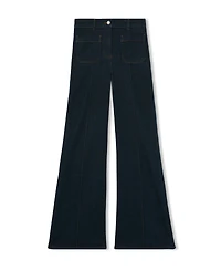 Reiss Women's Patch-Pocket Flared Jeans