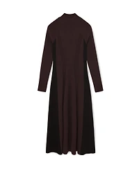 Reiss Women's Knitted Contrast-Panel Midi Dress