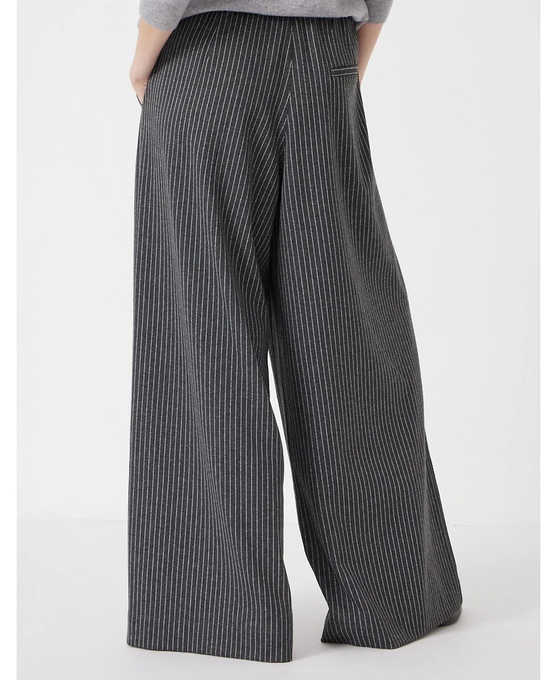 Hush Women's Pinstripe Wide Leg Jogger