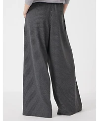 Hush Women's Pinstripe Wide Leg Jogger