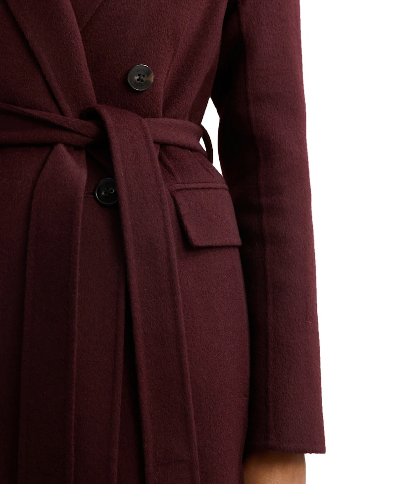 Reiss Women's Double-Breasted Blindseam Wool-Blend Coat