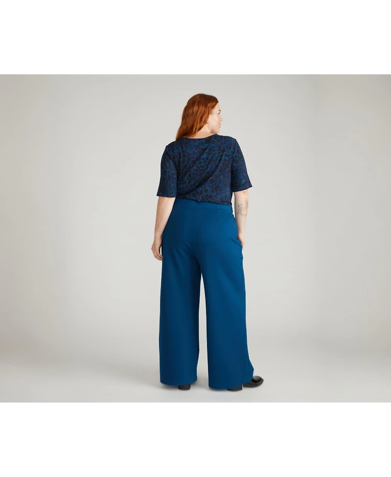 Universal Standard Plus Stephanie Wide Leg Ponte Pants