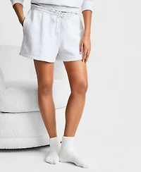State of Day Women's Paperbag-Waist French Terry Shorts, Macy's Exclusive