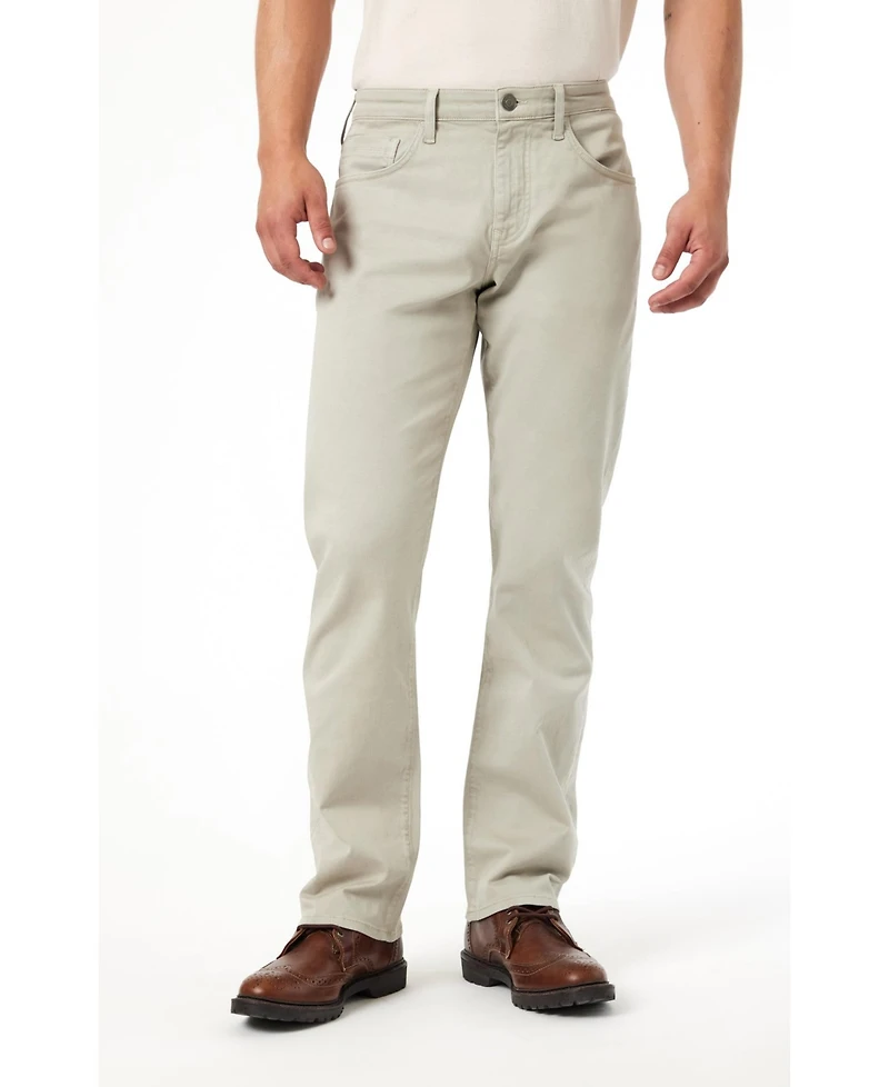 Mavi Jeans Men's Mavi Matt Relaxed Straight Leg In Silver Casual Twill