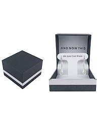 And Now This Crystal Twisted Hoop Earrings