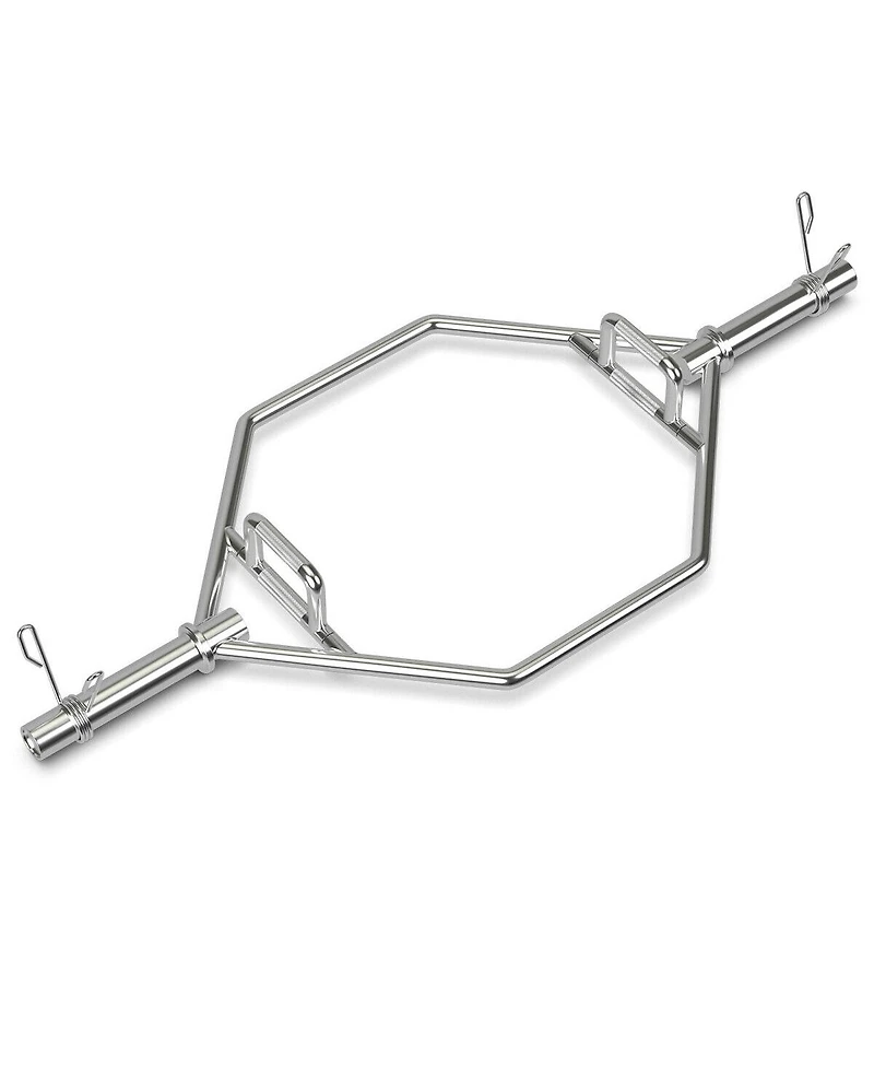 Skonyon 56 Inch Olympic Hexagon Deadlift Trap Bar with Folding Grips Powerlifting