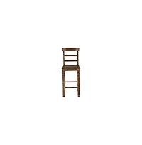 Porter Designs Taos Solid Sheesham Wood Bar Stool, Brown (Set of 2)